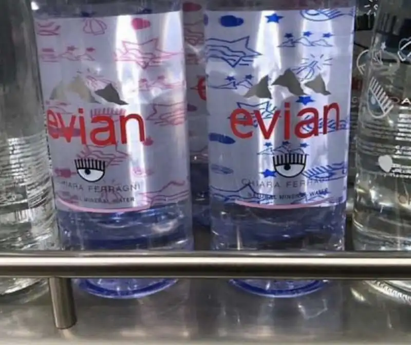 l'acqua evian chiara ferragni a 8 euro 1