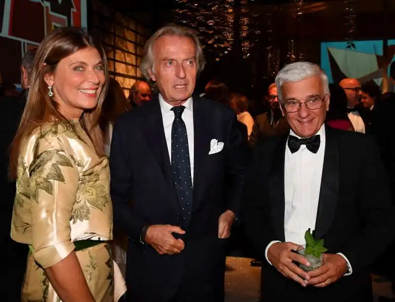 luca cordero di montezemolo con raffaella e luigi chiariello