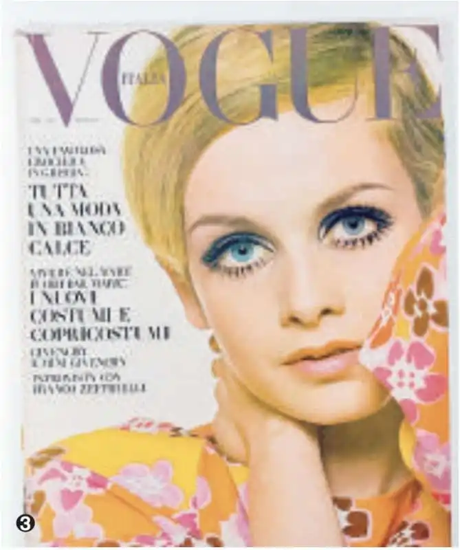 lucchini copertina di vogue con twiggy