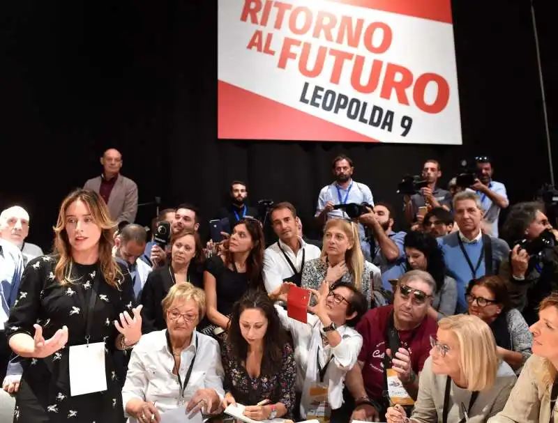 maria elena boschi alla leopolda   