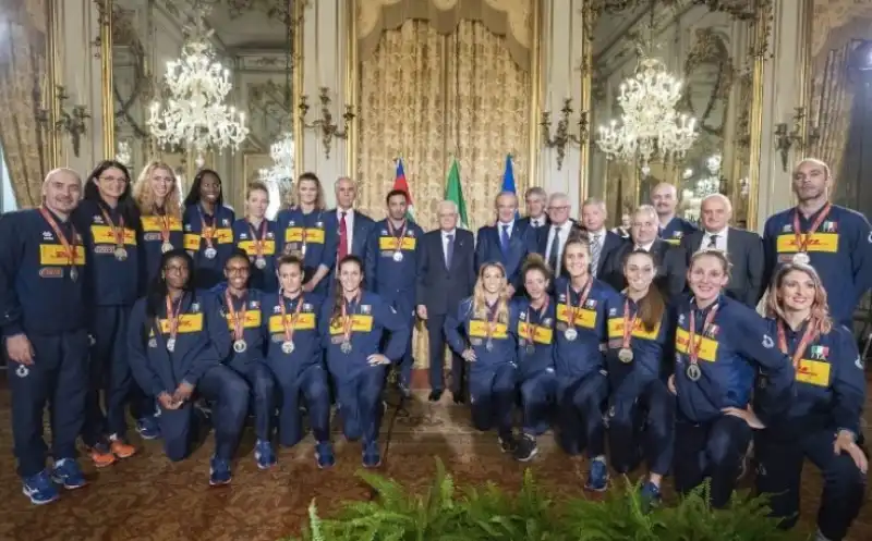 mattarella ragazze italvolley