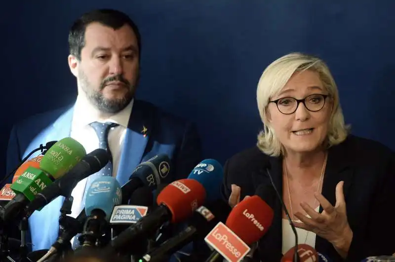 MATTEO SALVINI E MARINE LE PEN