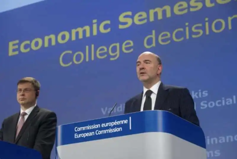 MOSCOVICI E DOMBROVSKIS BOCCIANO LA MANOVRA ITALIANA