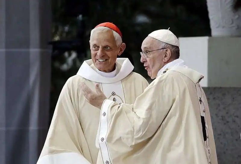 papa francesco bergoglio e il cardinale donald wuerl