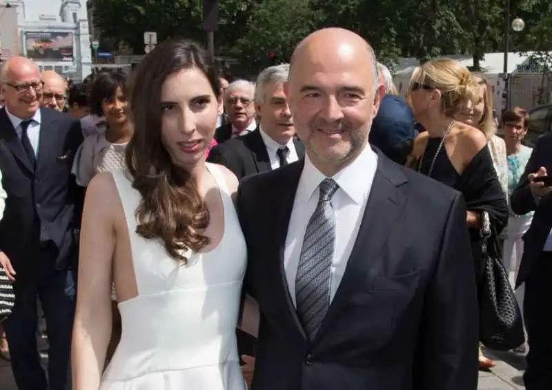 pierre  moscovici e anne michelle basteri