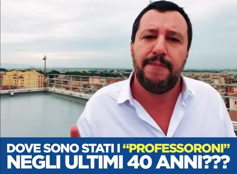 SALVINI E IL VIDEO CONTRO I PROFESSORONI