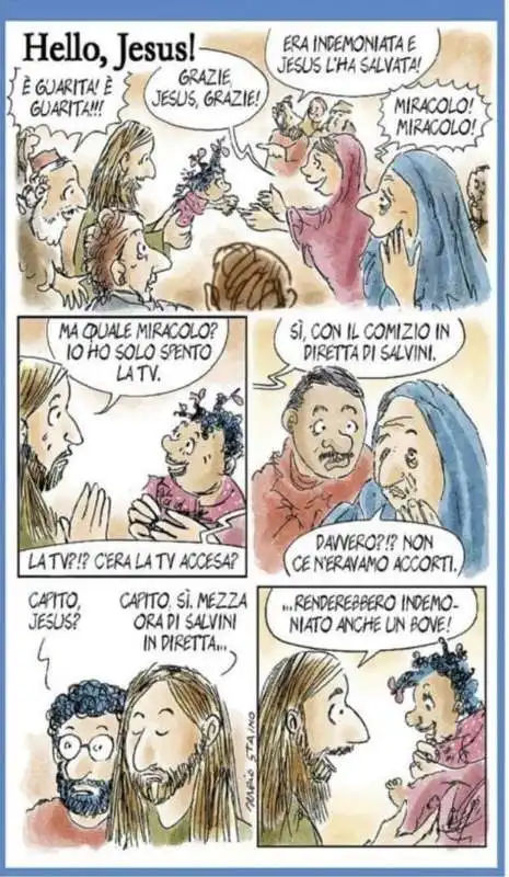 staino e la vignetta contro salvini