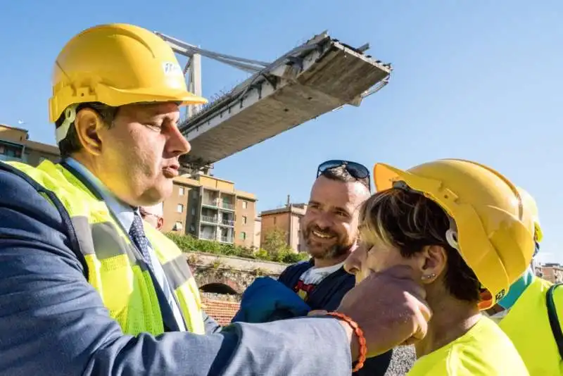 toti sopralluogo ponte morandi