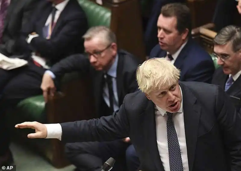 boris johnson alla camera dei comumi