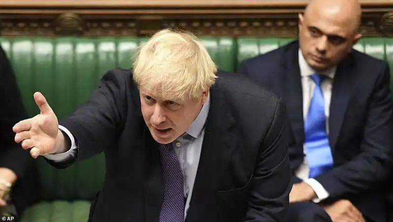 boris johnson alla camera dei comuni