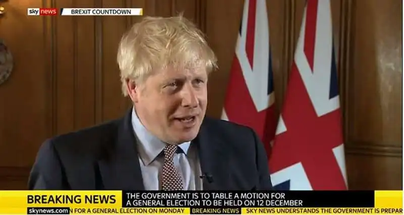 boris johnson chiede elezioni anticipate