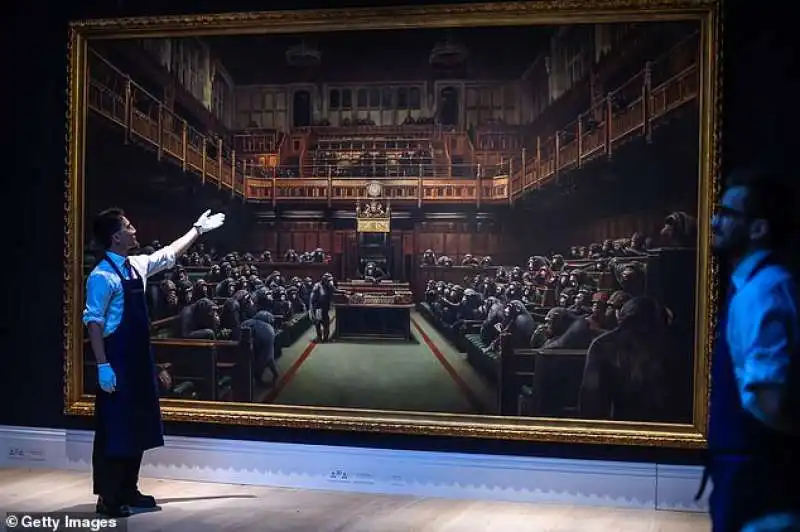 devolved parliament   banksy all'asta da sotheby's 1