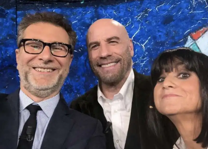 FABIO FAZIO JOHN TRAVOLTA LUCIANA LITTIZZETTO