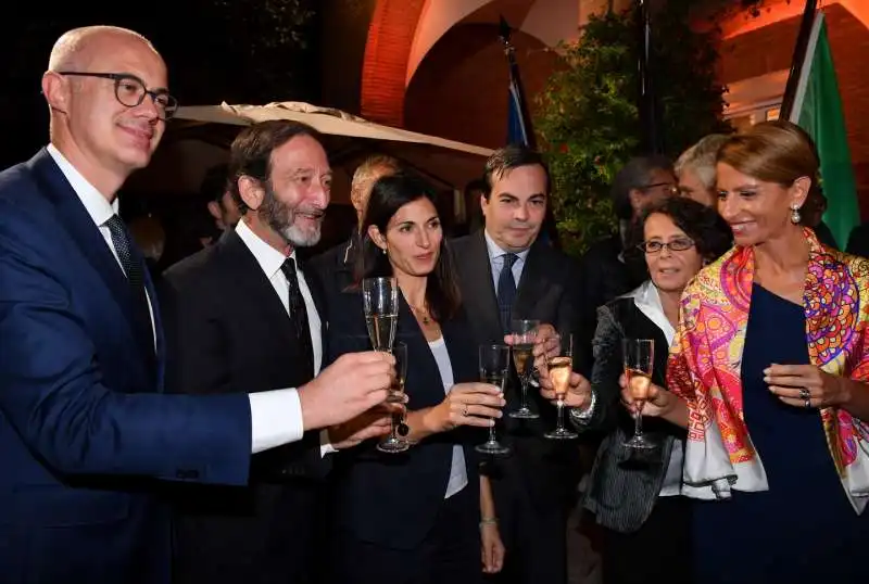 federico d inca viktor elbling virginia raggi enzo amendola marina sereni  foto di bacco