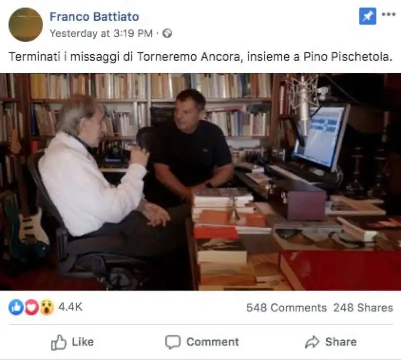 franco battiato su facebook