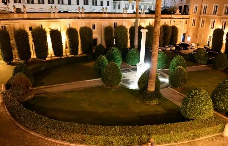 il cortile  di palazzo colonna