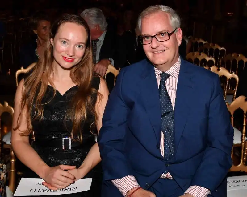 il principe stefano colonna con la figlia lorenza  foto di bacco