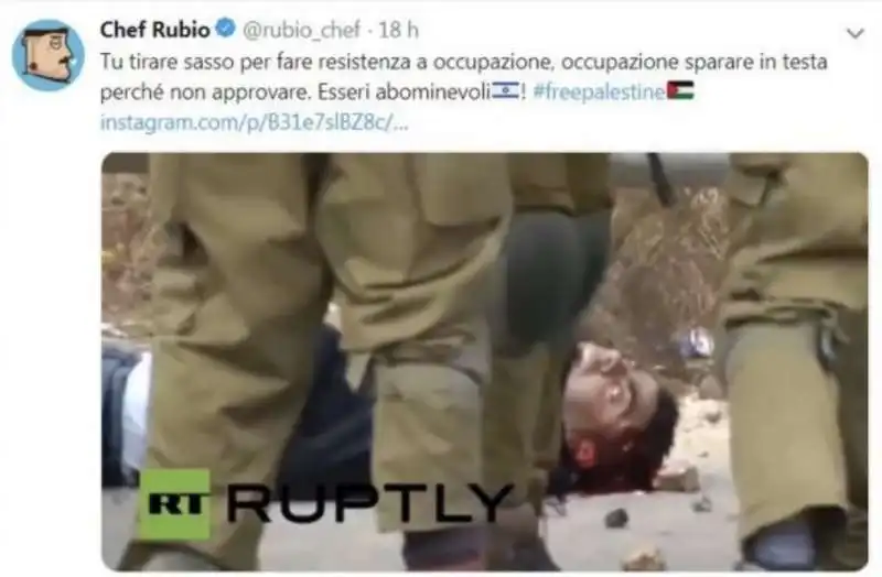 IL TWEET ANTI-ISRAELE DI CHEF RUBIO