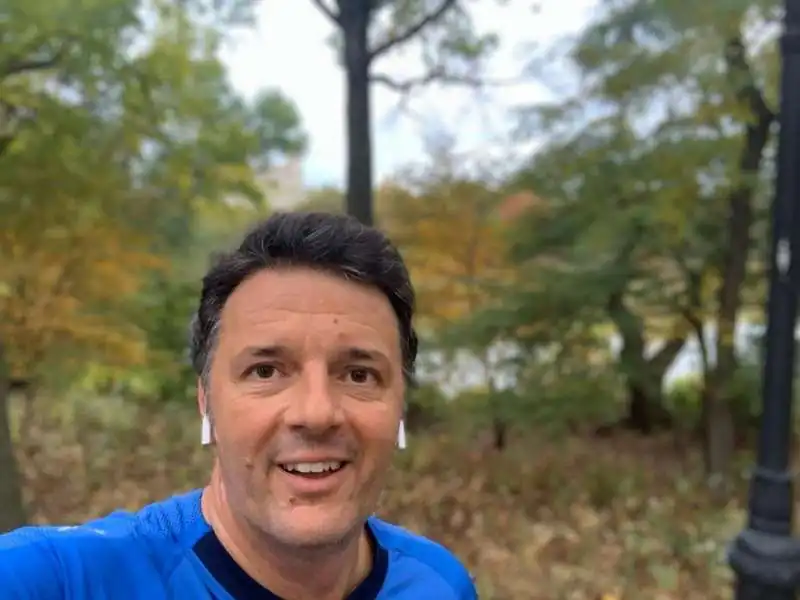 MATTEO RENZI CORRE A CENTRAL PARK