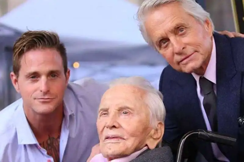 michael, kirk e cameron douglas 1