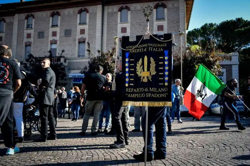 predappio, raduno di fascisti per l'anniversario della marcia su roma 15