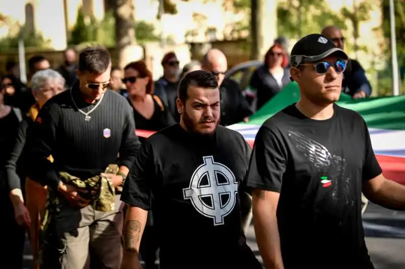 predappio, raduno di fascisti per l'anniversario della marcia su roma 24