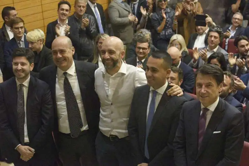 roberto speranza nicola zingaretti vincenzo bianconi luigi di maio giuseppe conte