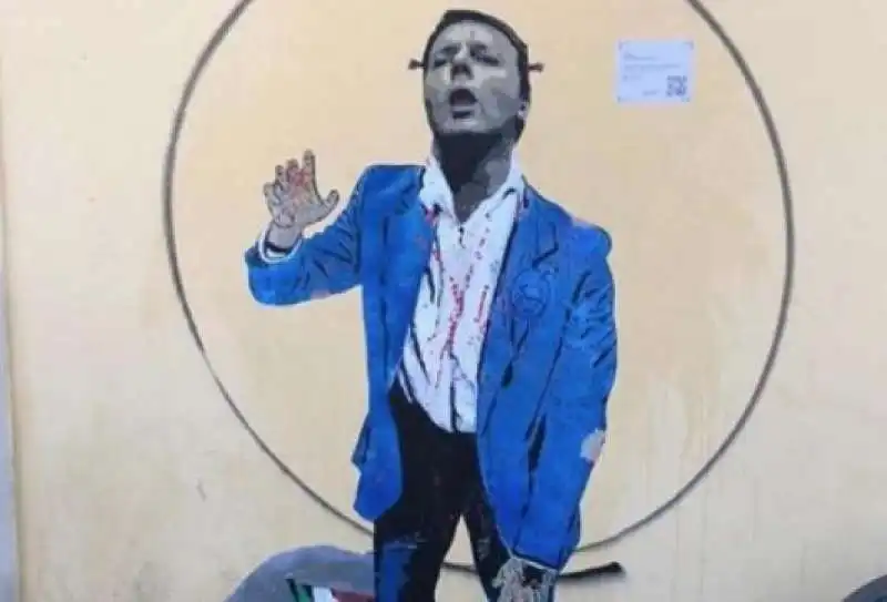 TVBOY - MURALE DI RENZI ZOMBIE