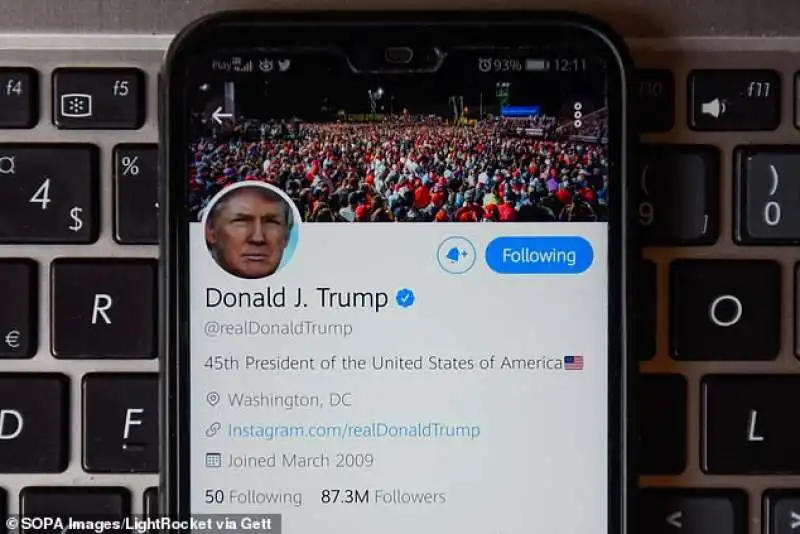 account twitter di donald trump 