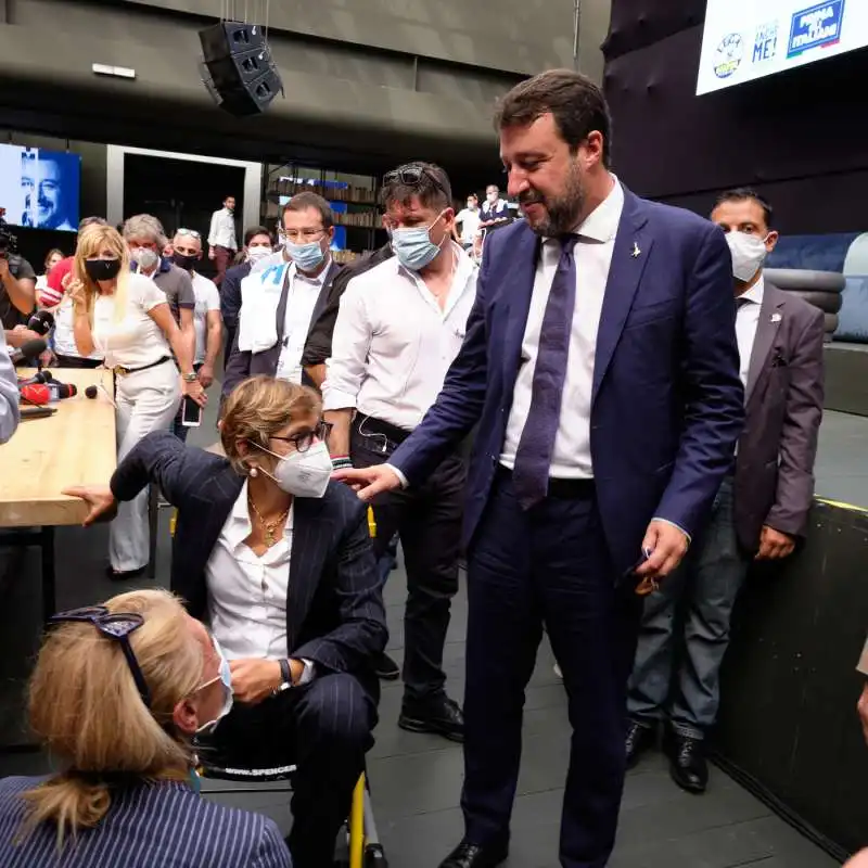 giulia bongiorno matteo salvini   conferenza stampa dopo l'udienza sul caso gregoretti