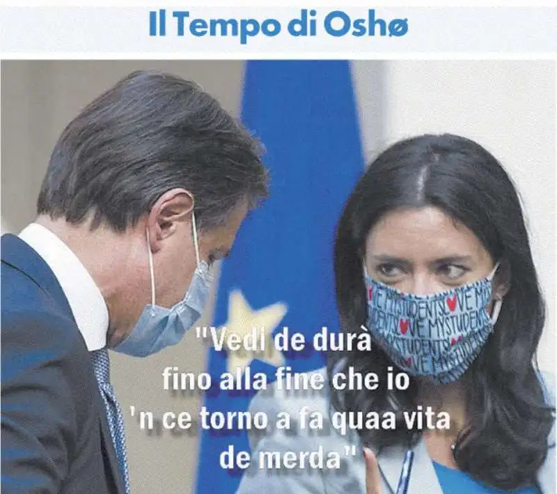 Giuseppe Conte e Lucia Azzolina by Osho