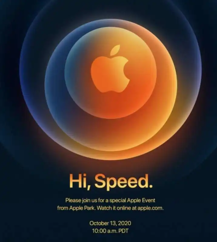 hi, speed   evento apple 13 ottobre 2020