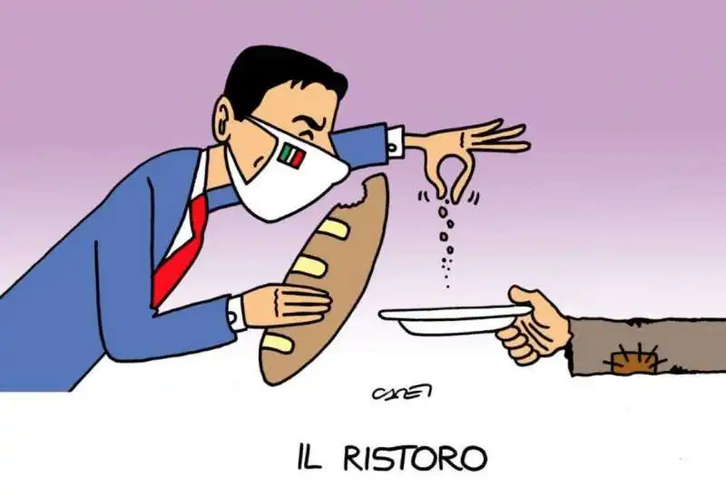 IL RISTORO - VIGNETTA SU ITALIA OGGI