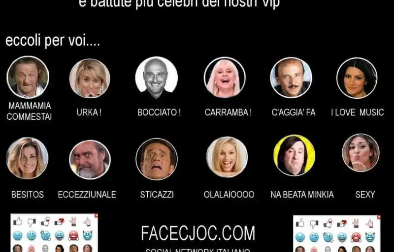 le reactions di facecjoc 