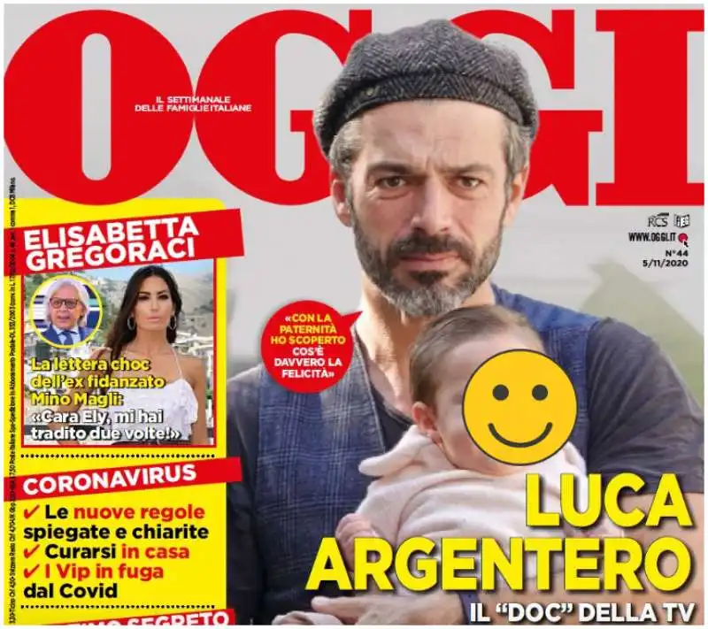 LUCA ARGENTERO SULLA COPERTINA DI OGGI