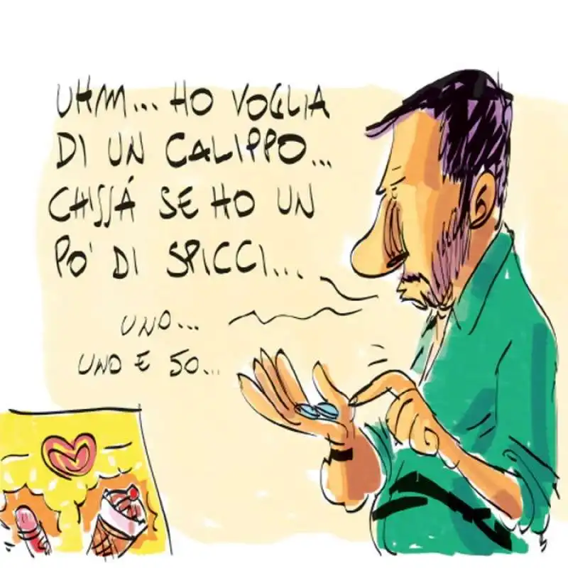 matteo salvini by makkox 1