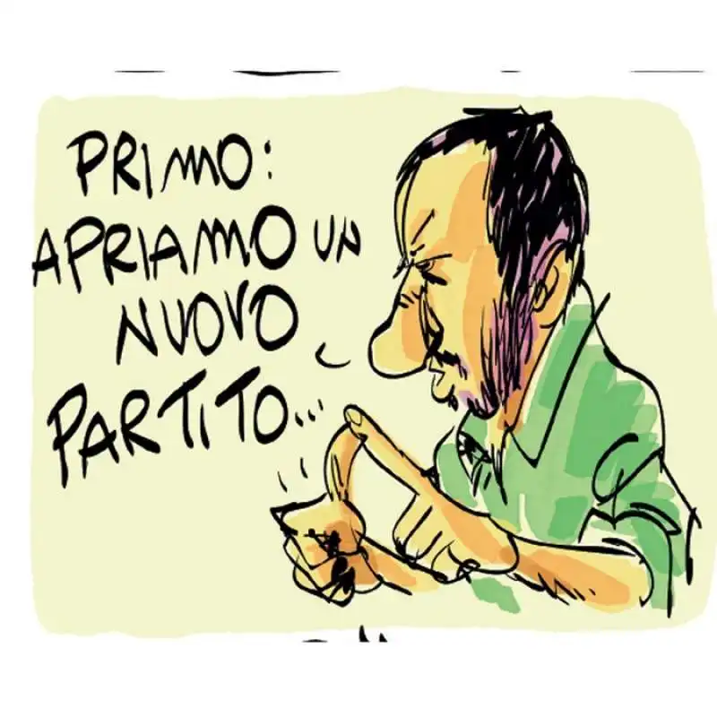 matteo salvini by makkox 4