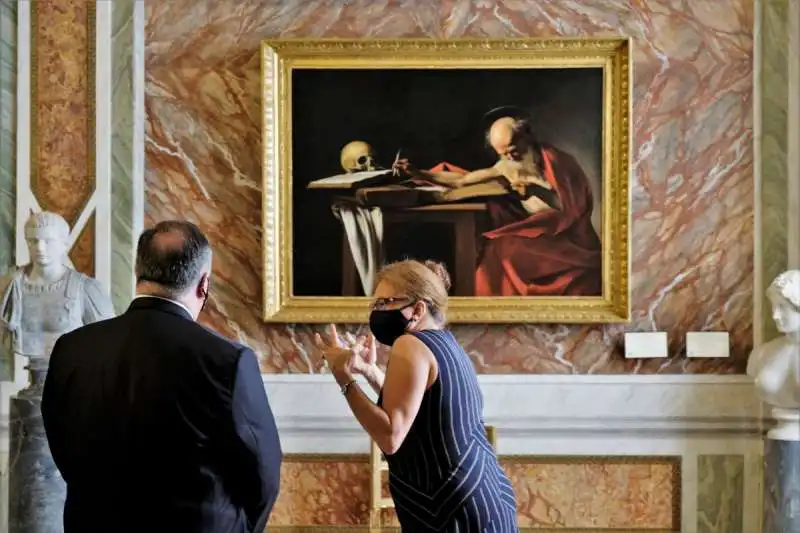 mike pompeo alla galleria borghese 2