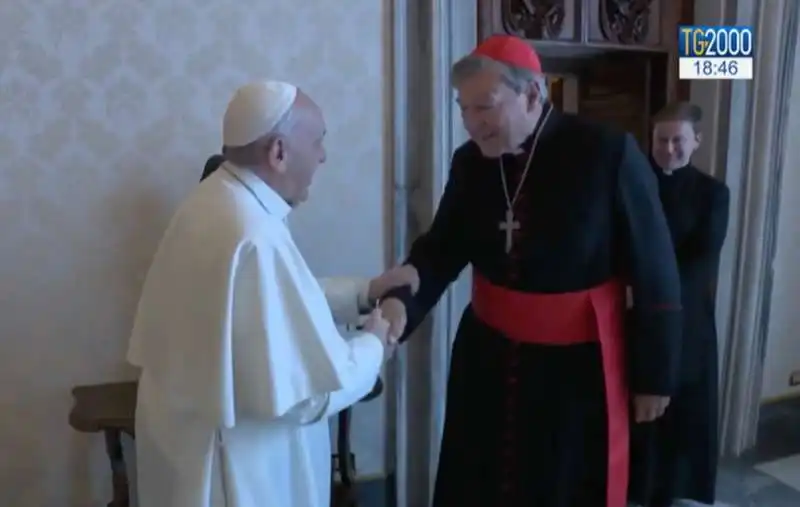 papa francesco riceve george pell