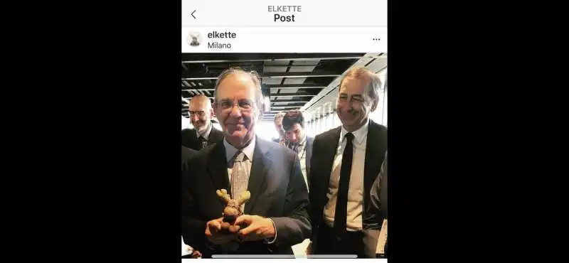 PIERCARLO PADOAN CON ELKETTE DI UNICREDIT