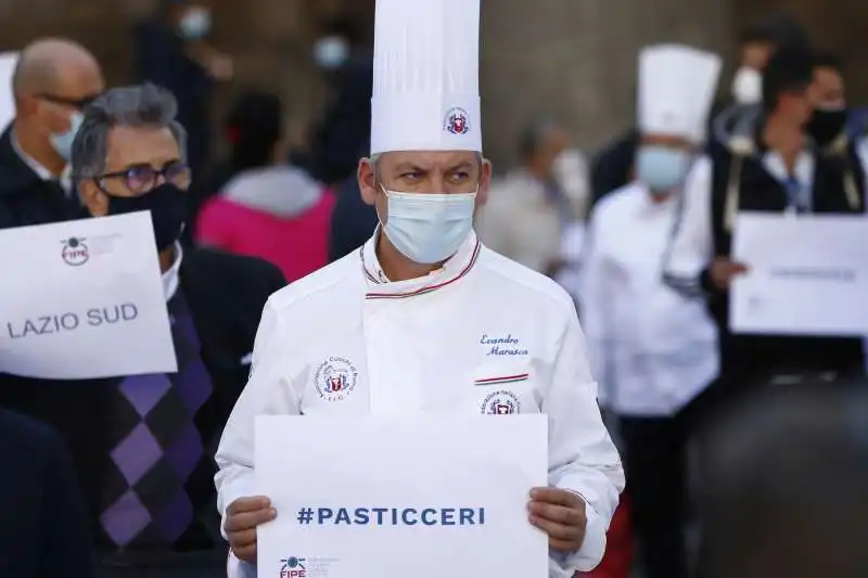 protesta dei ristoratori al pantheon 11