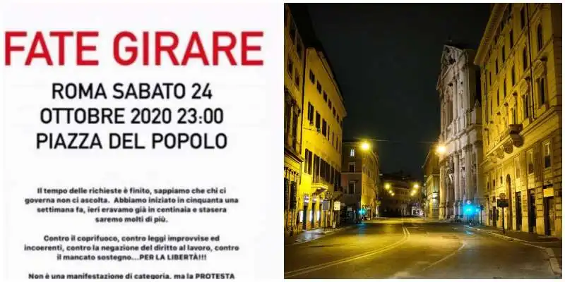 scontri a piazza del popolo   forza nuova e ultras contro le misure anti covid 3