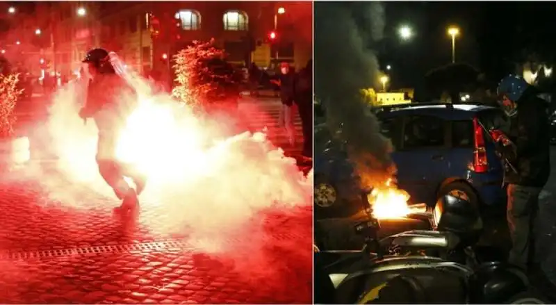 scontri a piazza del popolo   forza nuova e ultras contro le misure anti covid 4