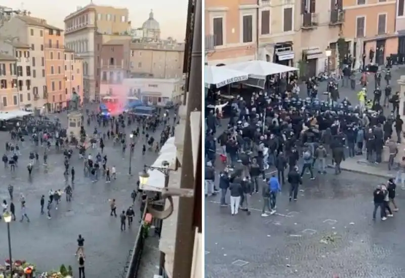 scontri tra polizia e manifestanti a campo de' fiori 2