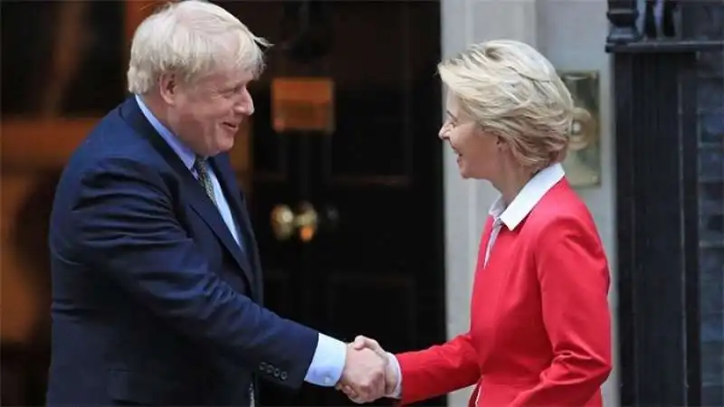 ursula  von  der leyen boris johnson