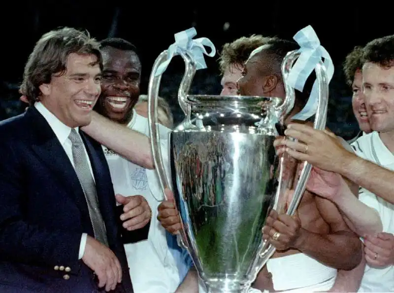 bernard tapie champions league con l olympique marsiglia  