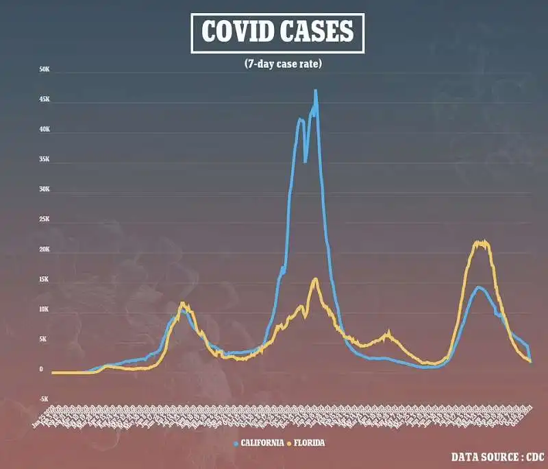 California e Florida a confronto
