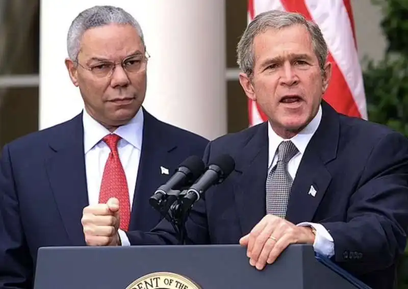 colin powell  george w bush 