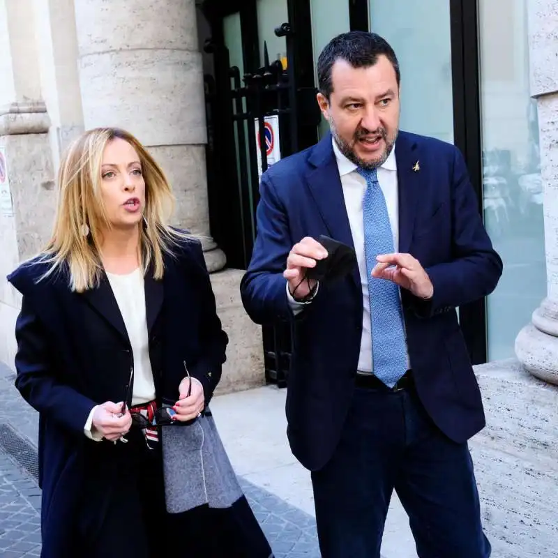 giorgia meloni e matteo salvini