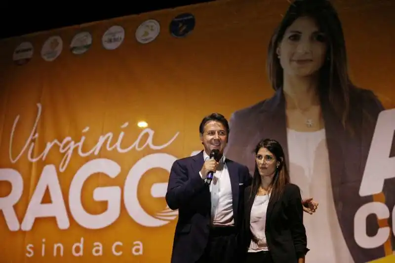 giuseppe conte virginia raggi 